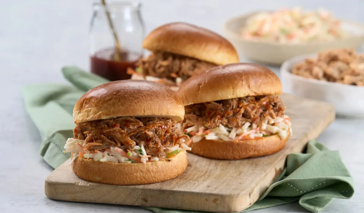 Pulled Chicken Burgers